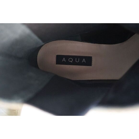 Aqua Women's Sz 10B Military Green/Black Mud Guard Platform Chelsea Boots - Picture 11 of 13